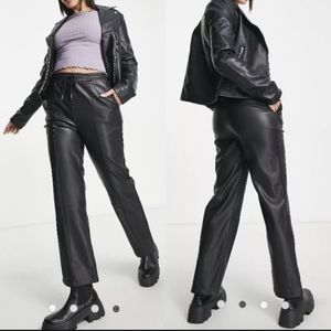 ASOS Leather Look Peg Pants